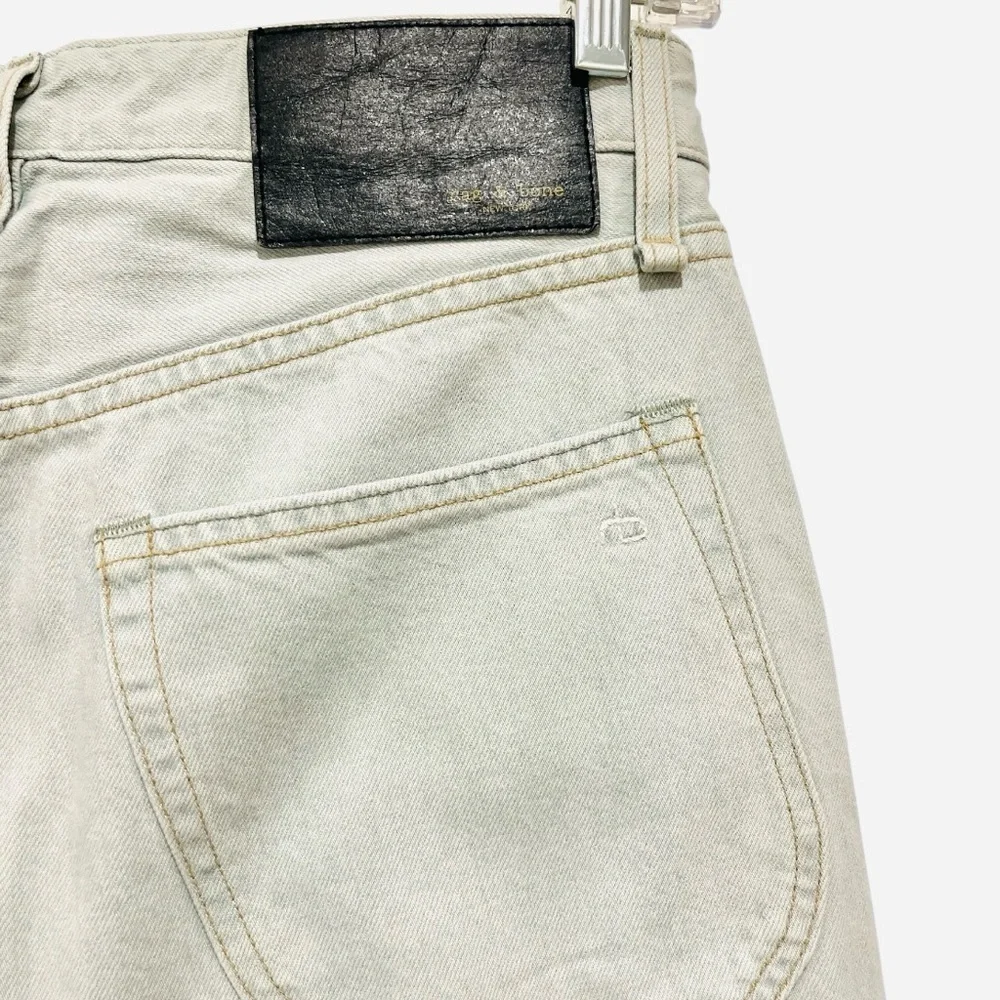 Rag & Bone Slouch Tapered In Dalton Light Blue Jeans Button Fly Belt Loops 30